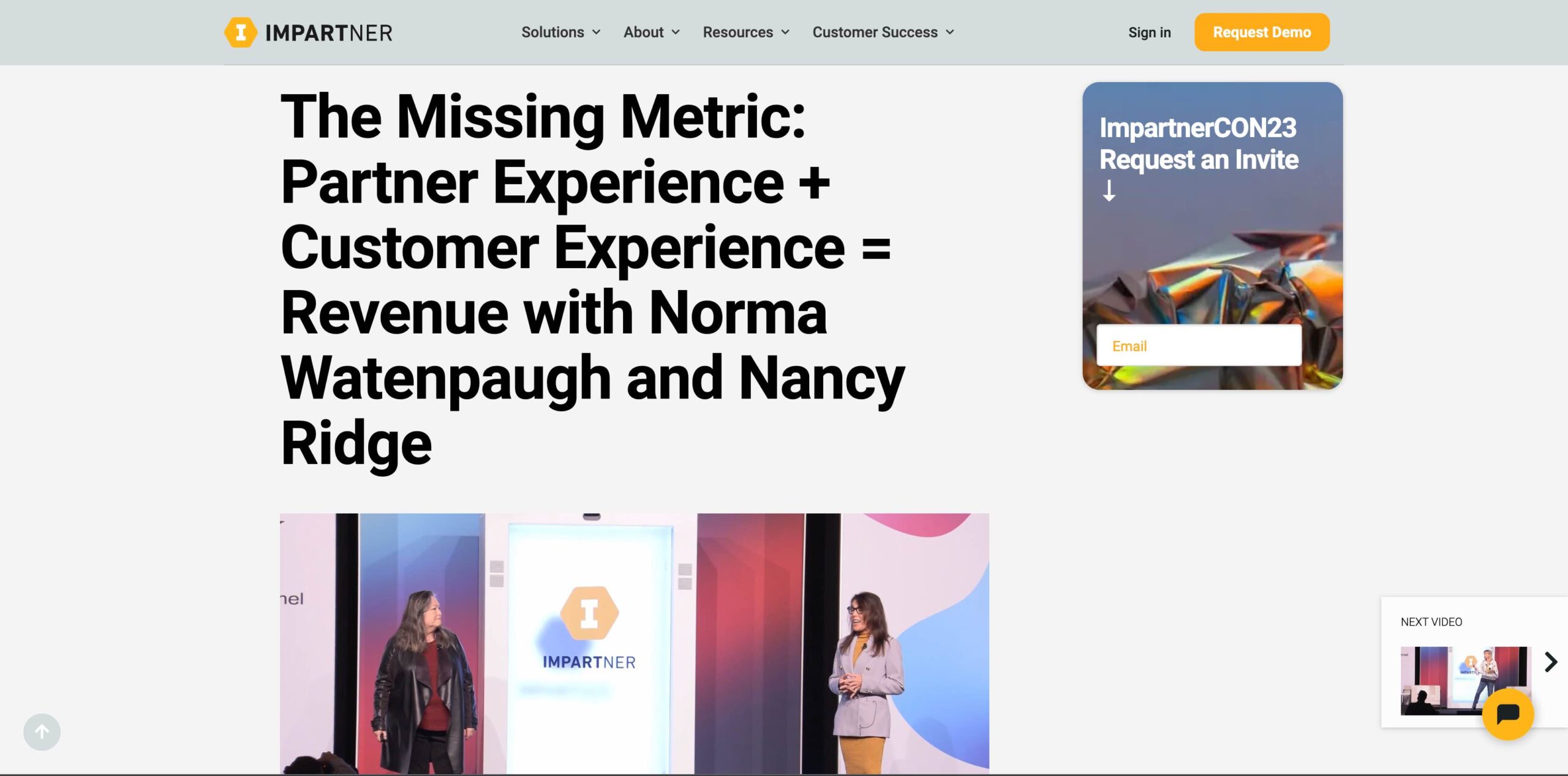 ridge innovative impartner presentation video